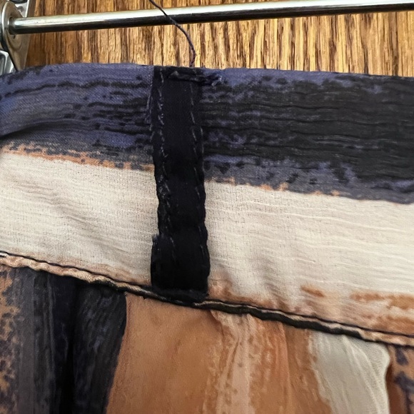 ModCloth Midi Skirt Pink Blue White - Picture 2 of 2